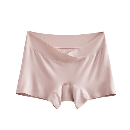 front view of low-rise boyleg underwear in beige