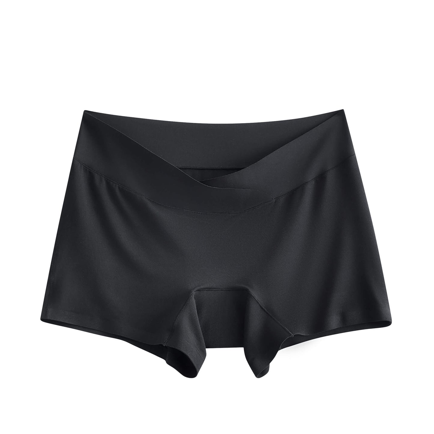 Classic Black (3" inseam) Low-Front Boyleg Briefs w/ floating gusset