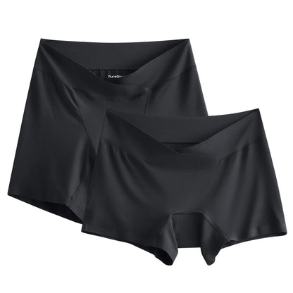 Classic Black (3" inseam) Low-Front Boyleg Briefs w/ floating gusset