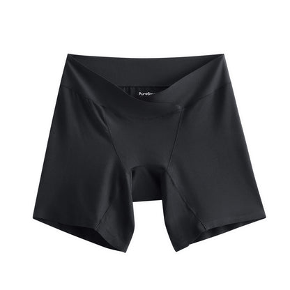 side view of tummy-friendly low-rise boxer briefs for women