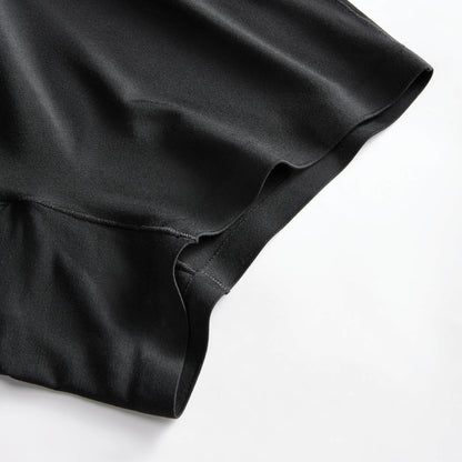 Classic Black (3" inseam) Low-Front Boyleg Briefs w/ floating gusset