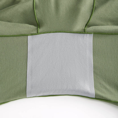 Olive Green (8" inseam) High-Waisted Cotton Biker Briefs