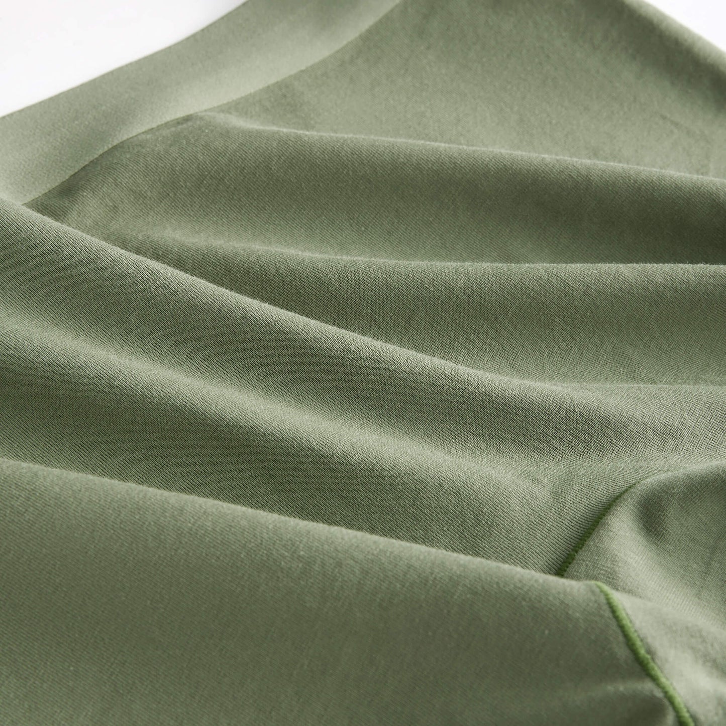 Olive Green (8" inseam) High-Waisted Cotton Biker Briefs