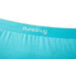 seamless no sewing waistband in aqua color, gently hug your curve beautifully.