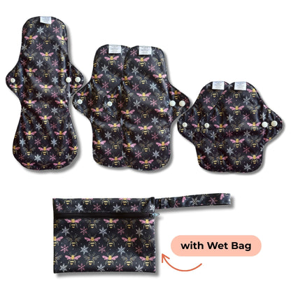 Reusable Mixed Pads - 5pcs w/ Wet Bag