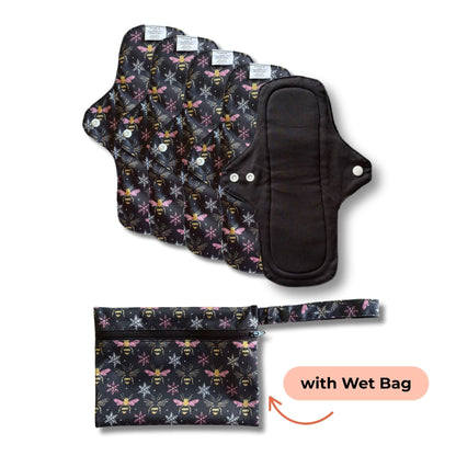 Reusable Day Pads - 5pcs w/ Wet Bag