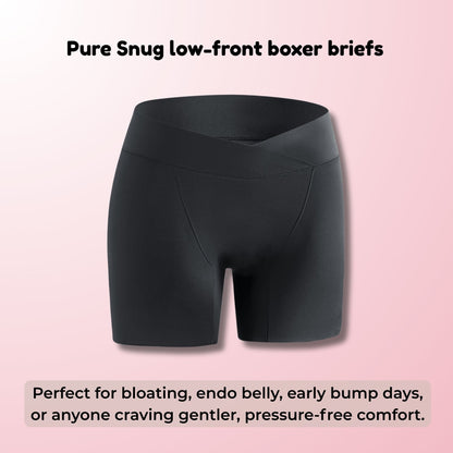 Classic Black (5" inseam) Low-Front Boxer Briefs w/ floating gusset
