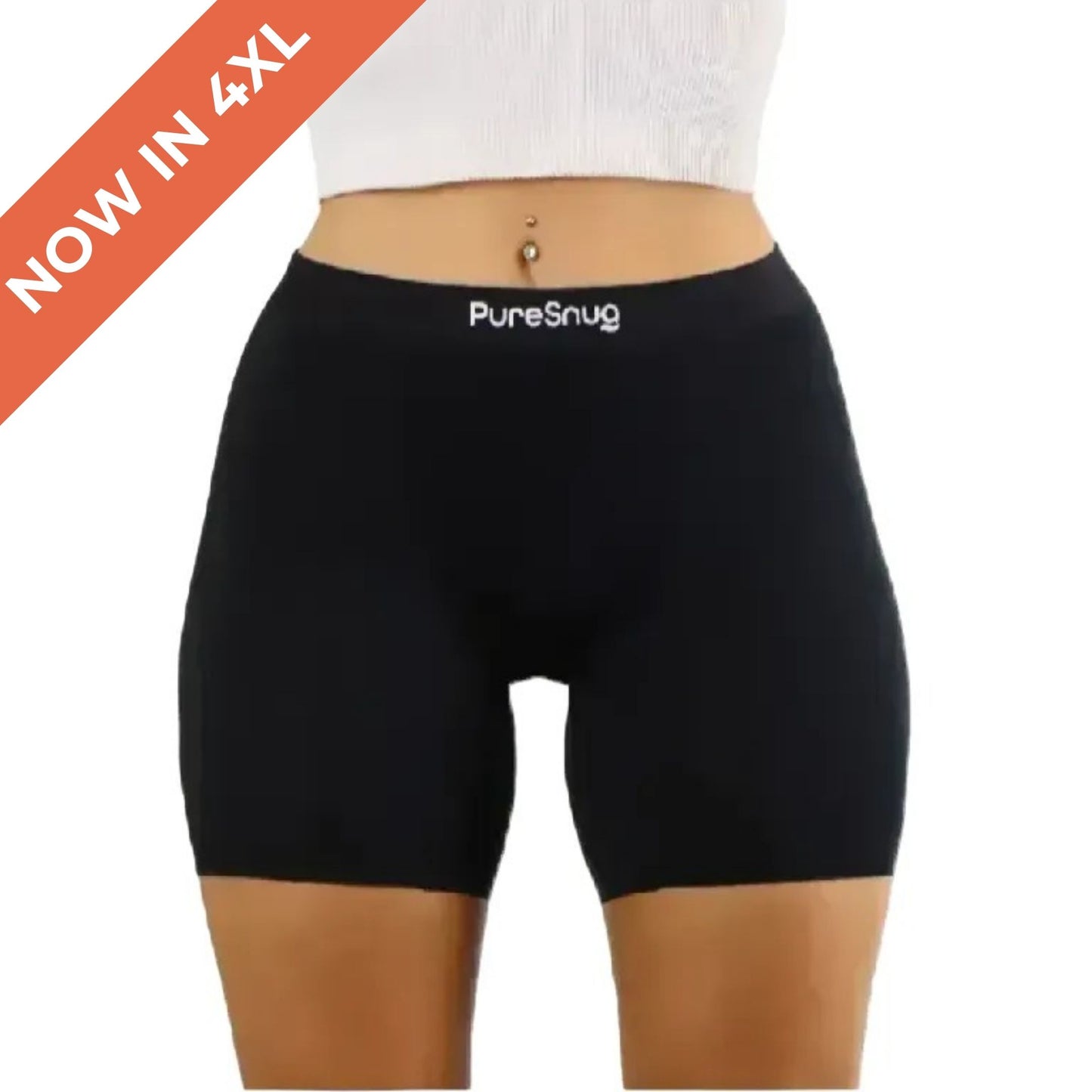 puresnug boxer briefs in a black colour, no ride up, no wedgies, no chafing design, size up to 4XL, AU