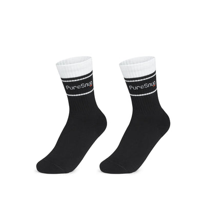 PureSnug Classic Crew Socks - Black