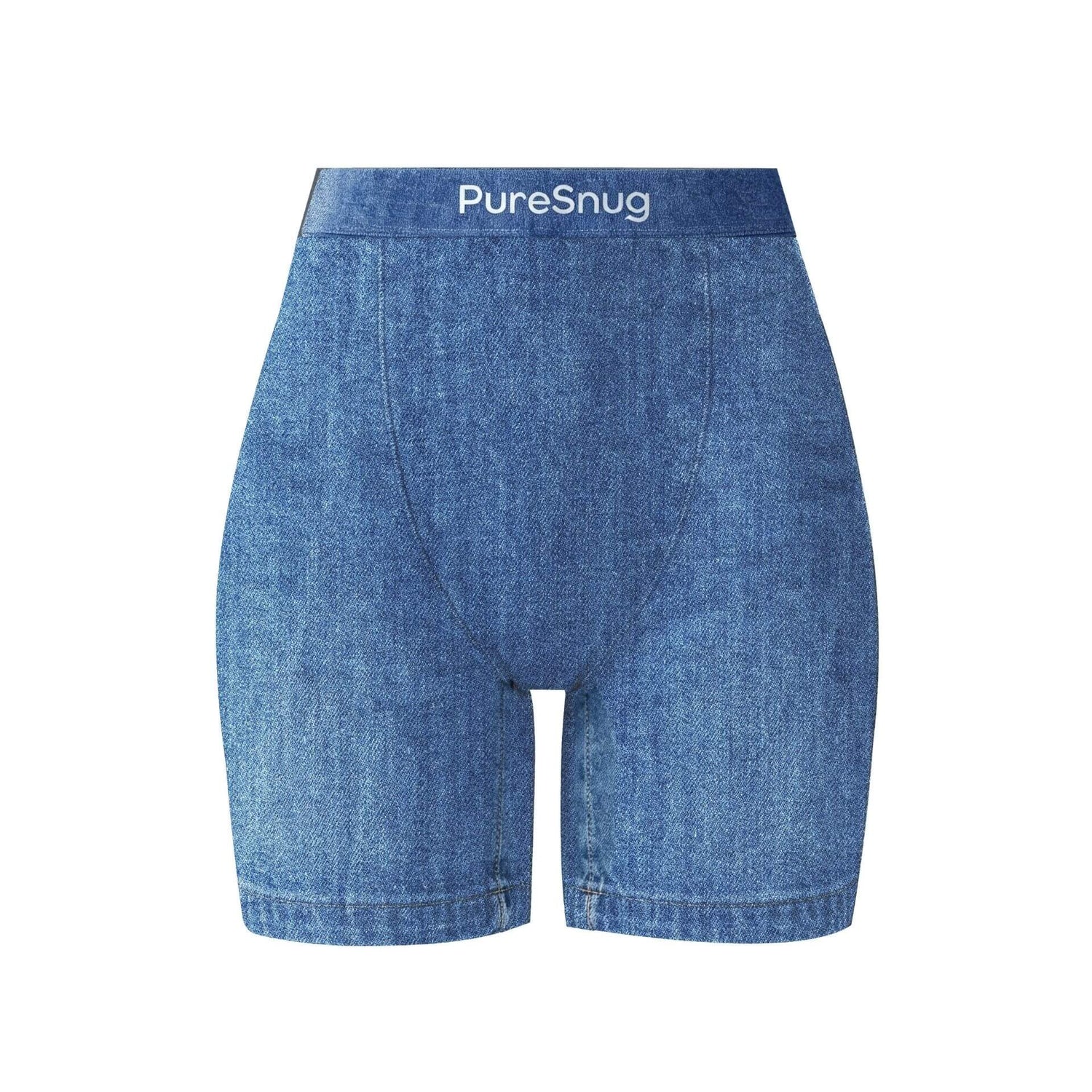 Denim Ease (8" inseam) High-Waisted Biker Briefs