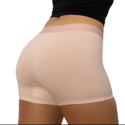 puresnug boyleg briefs side view in pink colour