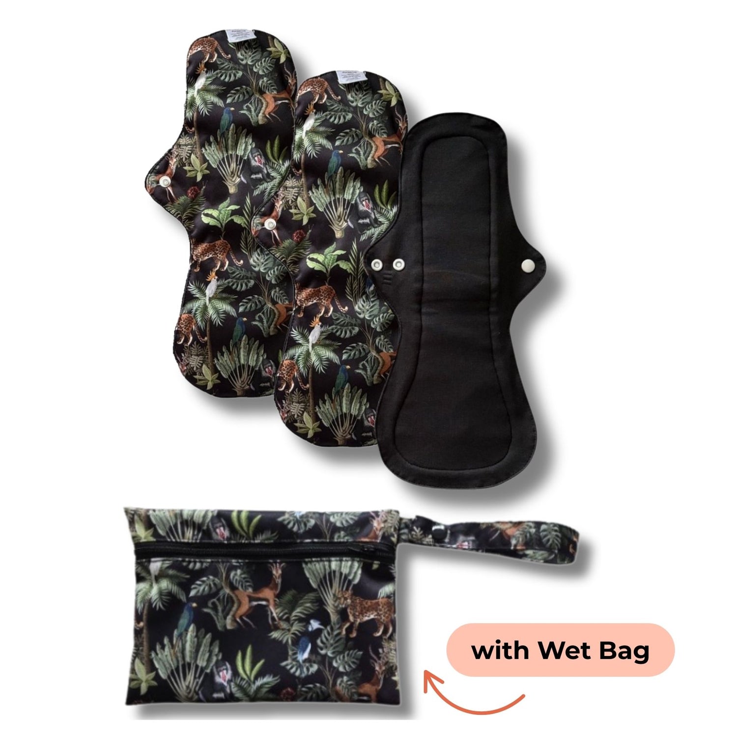 Reusable Night Pads - 3pcs w/ Wet Bag