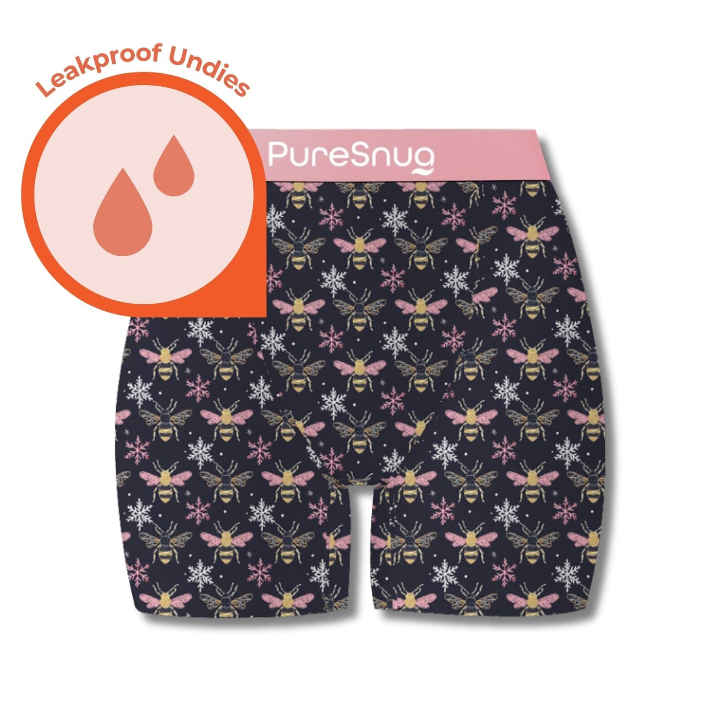 Bees Knees Leakproof Boxer Briefs (4" Inseam)