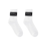 White ankle socks with black stripes and “PureSnug” cuffs, styled simply against a clean white background.