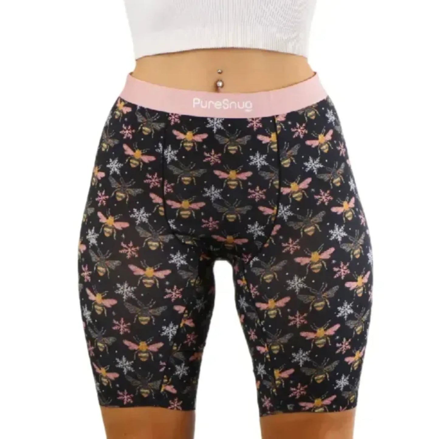 Bees on the Knees (High-Waisted 8" Inseam Biker)