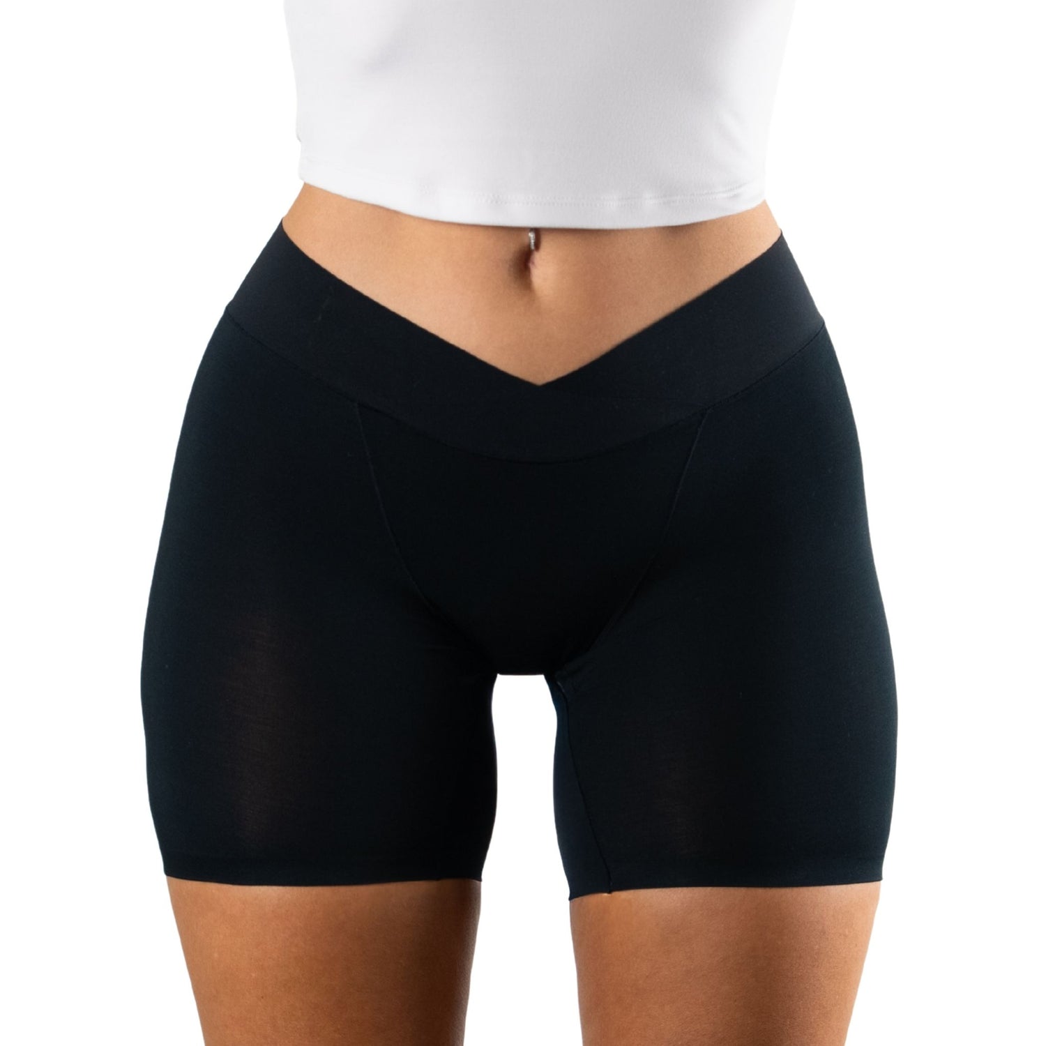 Classic Black (5" inseam) Low-Front Boxer Briefs w/ floating gusset