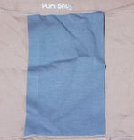 Close-up of a grey organic cotton floating gusset of PureSnug underwear