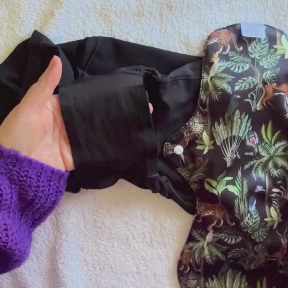 Video tutorial of how to attach PureSnug's reusable night pad